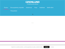 Tablet Screenshot of gronlundpalvelut.fi